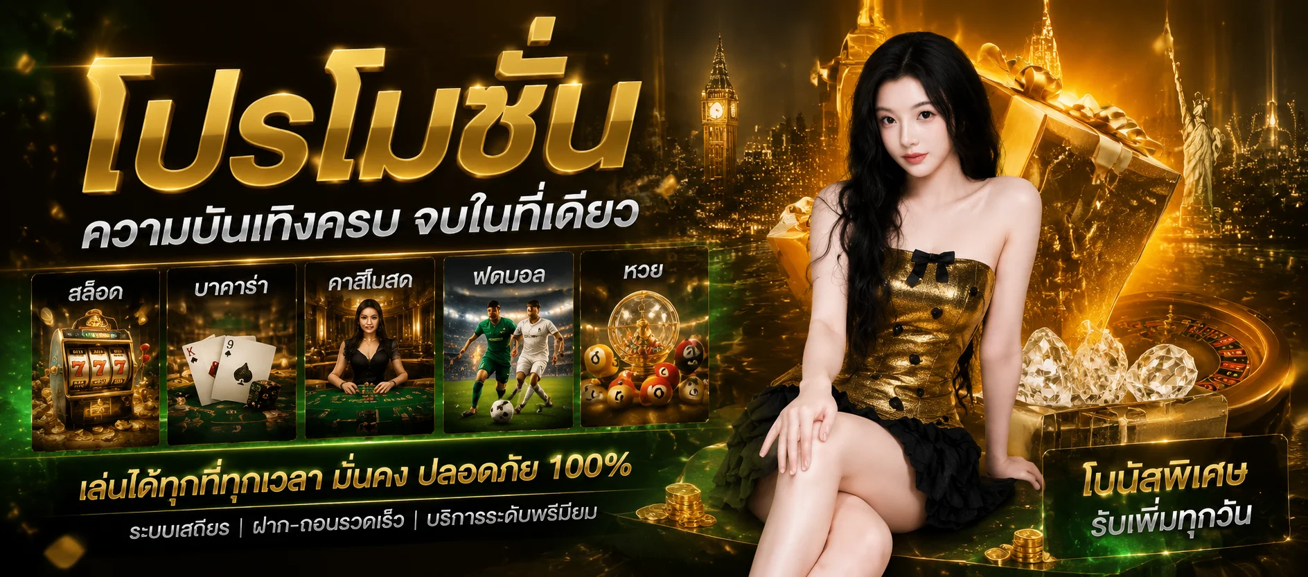 เว็บคาสิโนออนไลน์ GODDUBAI99 บาคาร่าและรูเล็ตสด